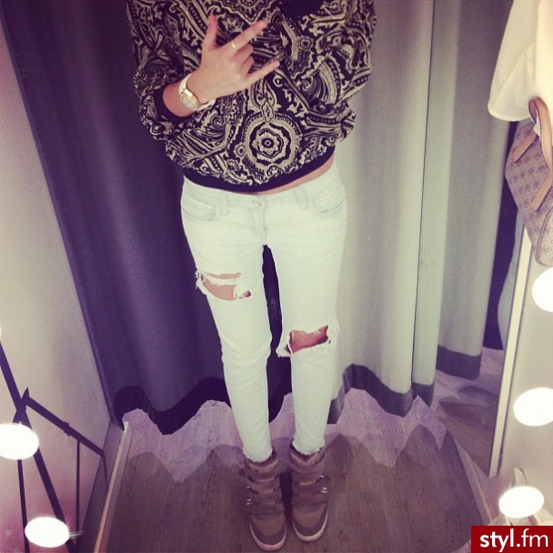 Jeansy Spodnie Moda