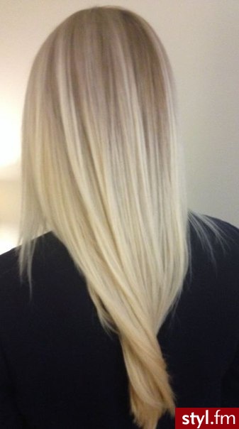 Blond Rozpuszczone Proste Na co dzień Długie Fryzury
