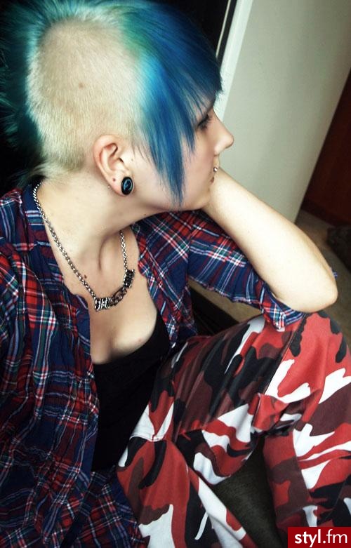 Punk Rock Alternatywne Średnie Fryzury