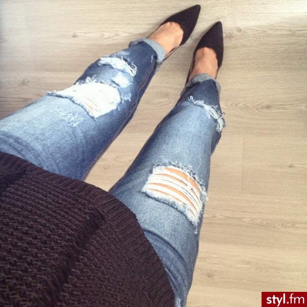 Jeansy Spodnie Moda