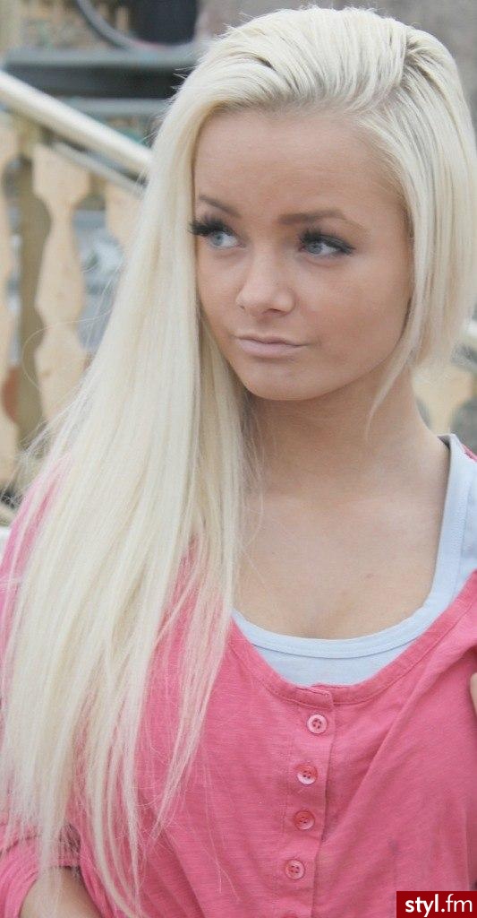 Blond Rozpuszczone Proste Na co dzień Długie Fryzury