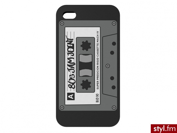 Bud Etui Silikonowe Do Iphone 4 - Retro Cassette - Portfele i etui Dodatki Moda