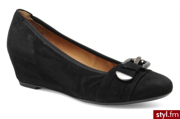 Gabor Koturny BRIM Czarny - Koturny Buty Moda