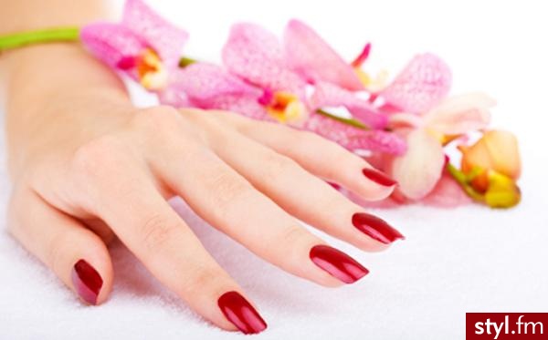 Ognisty manicure - Kwadratowe Malowane farbkami Akryl Paznokcie
