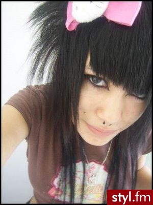 EMO Alternatywne Średnie Fryzury