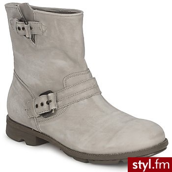 Oxs Buty  Elene Grey Kozaki Odcienie szarości i srebra - Kozaki Buty Moda