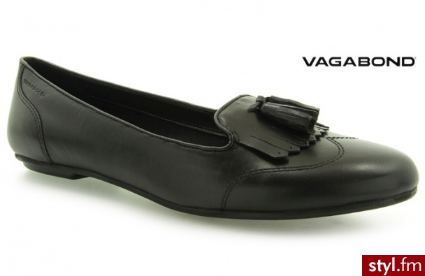 Vagabond BALERINKI AIDA BLACK - Balerinki Buty Moda