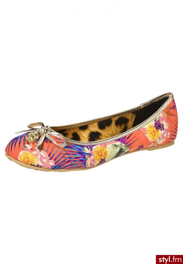 Iron Fist REINA MUERTE Baleriny pomarańczowy IFLFLT11333S13 - Balerinki Buty Moda