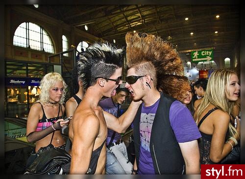 Punk Rock Alternatywne Średnie Fryzury