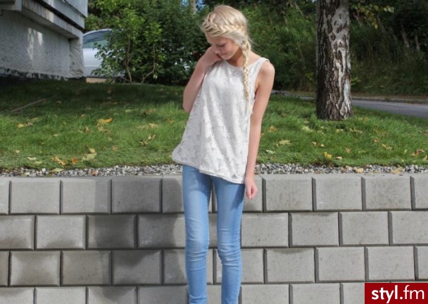 Blond Warkocze Proste Na co dzień Długie Fryzury