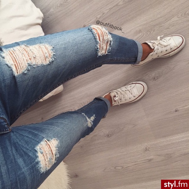Jeansy Spodnie Moda