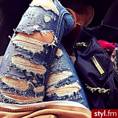Jeansy Spodnie Moda