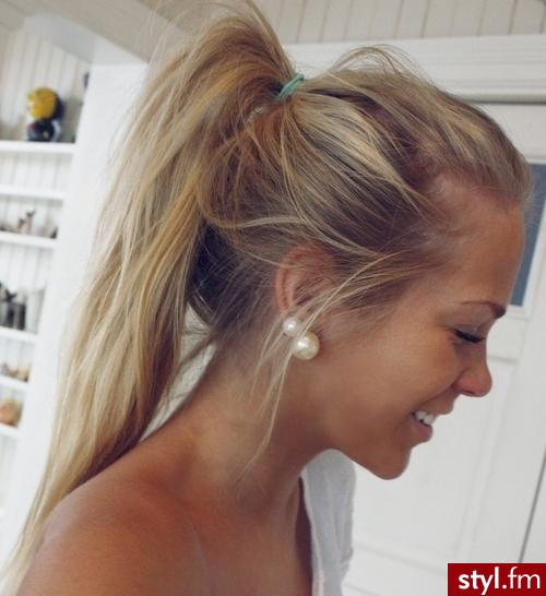 Blond Upięcie Proste Na co dzień Średnie Fryzury