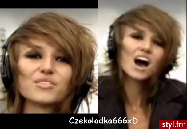 LIGHTS. sorry że takie głupie miny ale to są fotki wyciete z teledysku x) - Krótkie Fryzury
