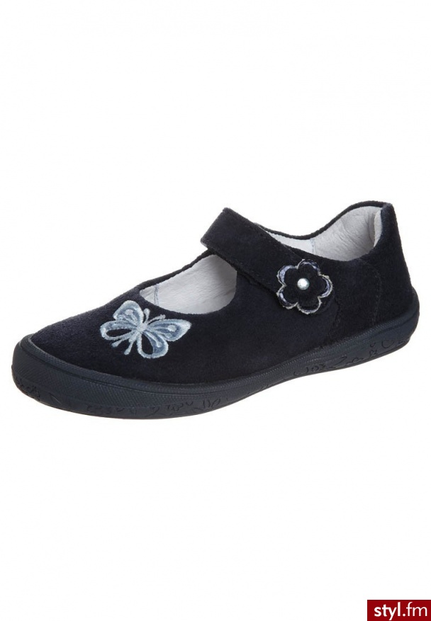 Richter Baleriny z zapięciem niebieski - Balerinki Buty Moda