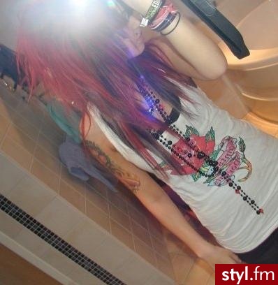 EMO Alternatywne Średnie Fryzury
