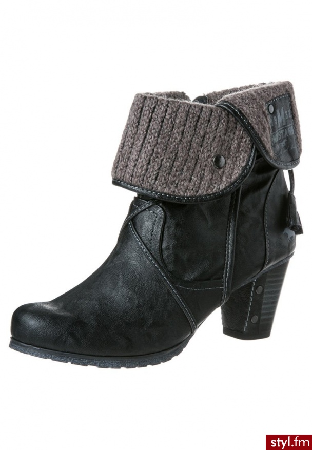 Mustang Botki czarny (1102501) - Botki Buty Moda