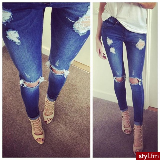 Jeansy Spodnie Moda