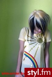 EMO Alternatywne Średnie Fryzury