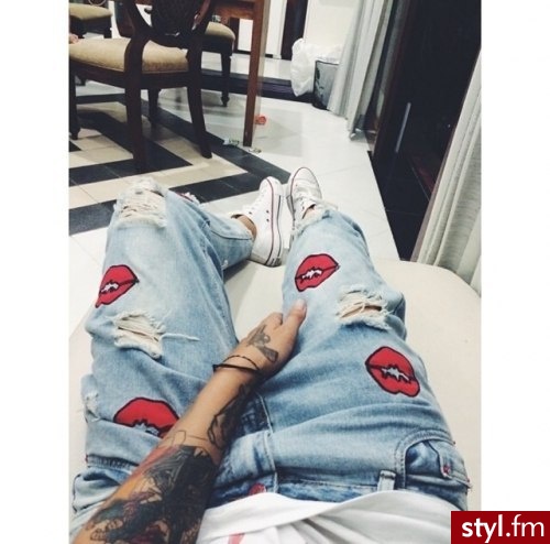 Jeansy Spodnie Moda