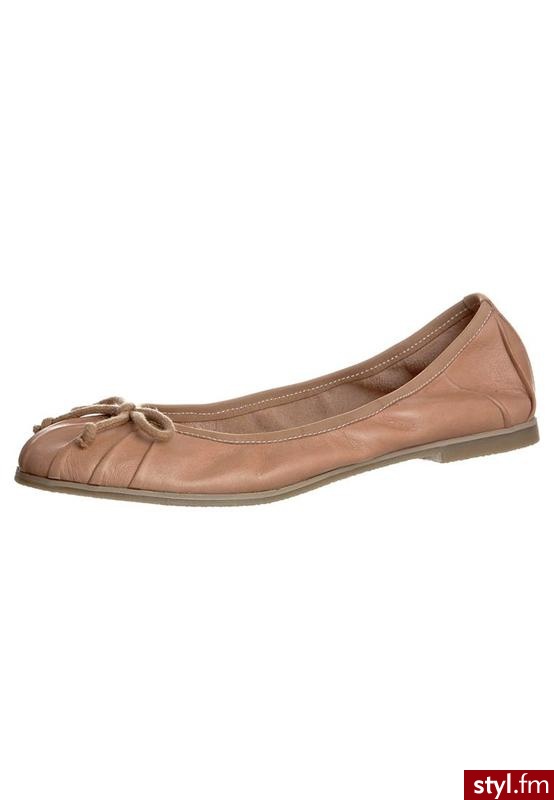 Zign Baleriny beżowy - Balerinki Buty Moda