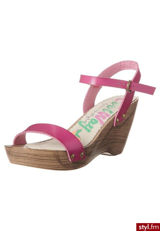 COOLWAY SANDAŁY NA KOTURNIE RÓŻOWY (Marylin) - Koturny Buty Moda