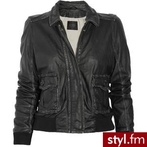 J.Crew Aberdeen distressed leather jacket - J Crew - Polyvore. Pobrano ze strony: http://www.polyvore.com/crew_aberdeen_distressed_leather_jacket/thing?id=21398305 - Pozostałe Ciuchy Moda