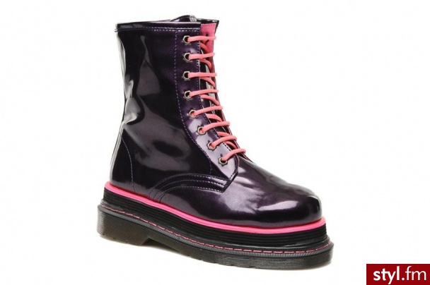 Buffalo Półbuty i botki Oceano (Fioletowy) - Botki Buty Moda