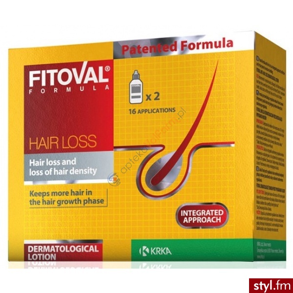 Krka FITOVAL Emulsja przeciw wypadaniu włosów 2 x 40 ml - Emu Buty Moda