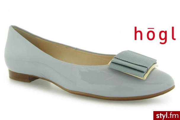 Hogl 1014 Softlack BLUE - Balerinki Buty Moda