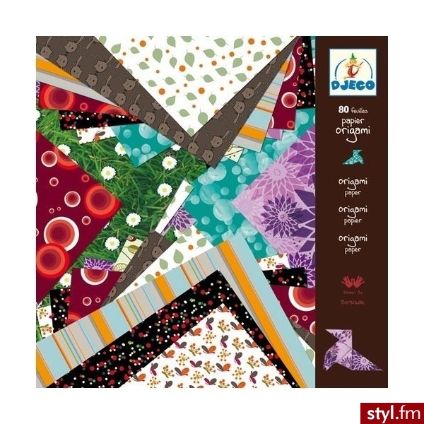 Djeco Origami Kolorowy Papier Dj08763 - Dziecko