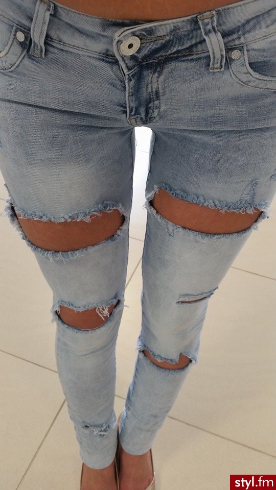 Jeansy Spodnie Moda