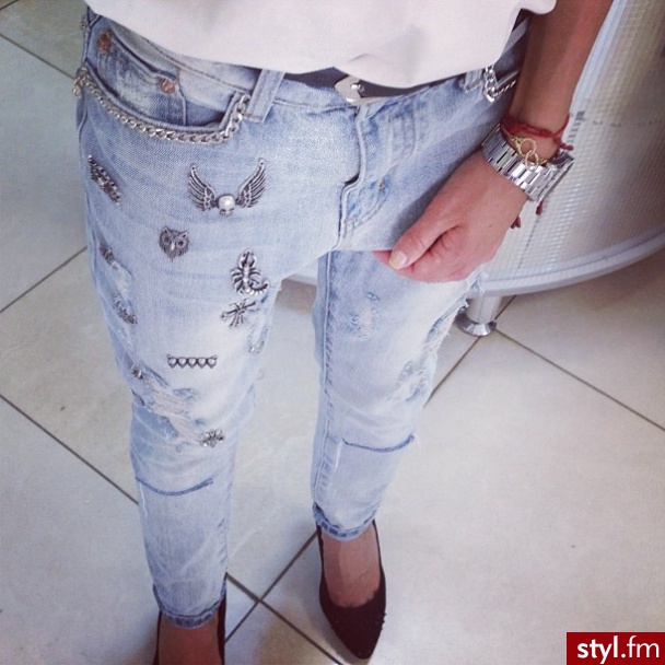 Jeansy Spodnie Moda