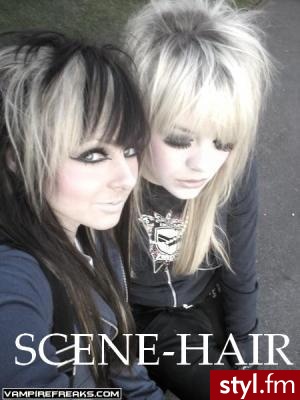 EMO Alternatywne Średnie Fryzury