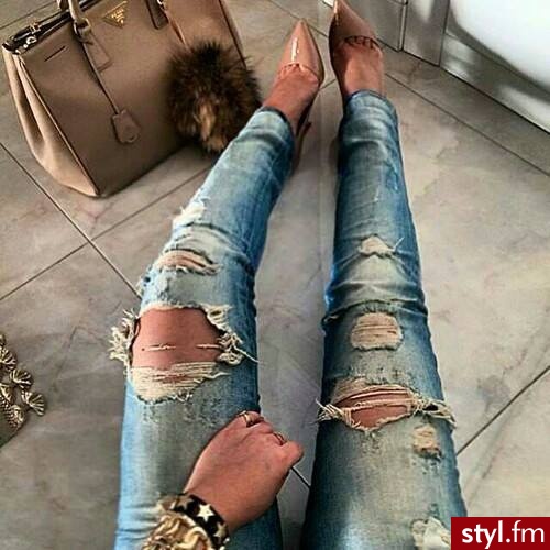 Jeansy Spodnie Moda