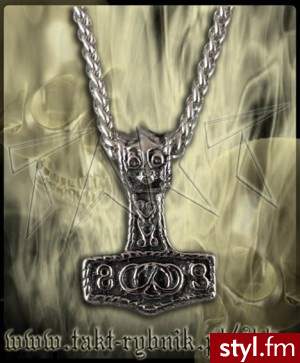 Wisiorek MŁOT THORA 14 919D-32125 - Wisiorki Biżuteria Moda