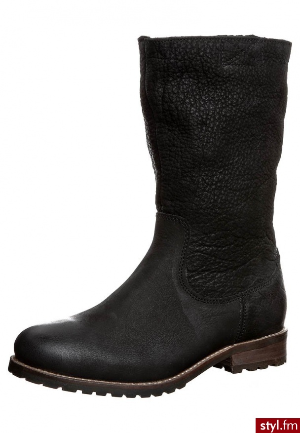 Buffalo TRACTOR Kozaki zimowe czarny (13030-BLACK 01) - Kozaki Buty Moda