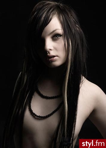EMO Alternatywne Średnie Fryzury
