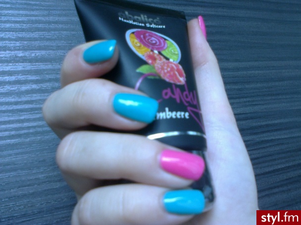 MOJE PAZNOKCIE W KOLORACH CANDY Z ABALICO - JESTEM ZACHWYCONA EFEKTEM :) NA NASTĘPNY RAZ WYPRÓBUJĘ INTENSYWNY ŻÓŁTY - Żel Paznokcie