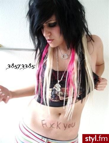 EMO Alternatywne Średnie Fryzury