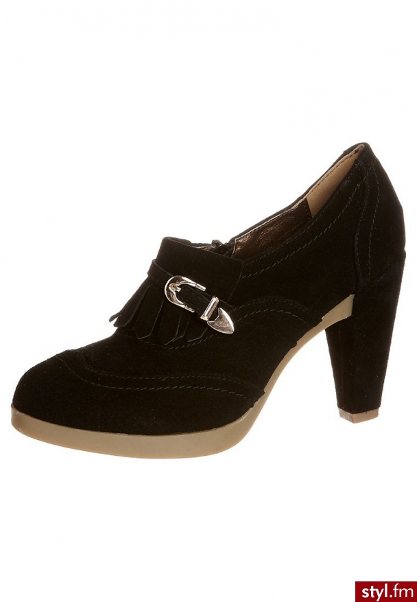 Pier One Botki na obcasie czarny - Botki Buty Moda