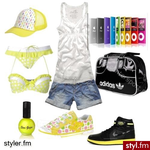 Carla. letni, żółty zestaw - Styler