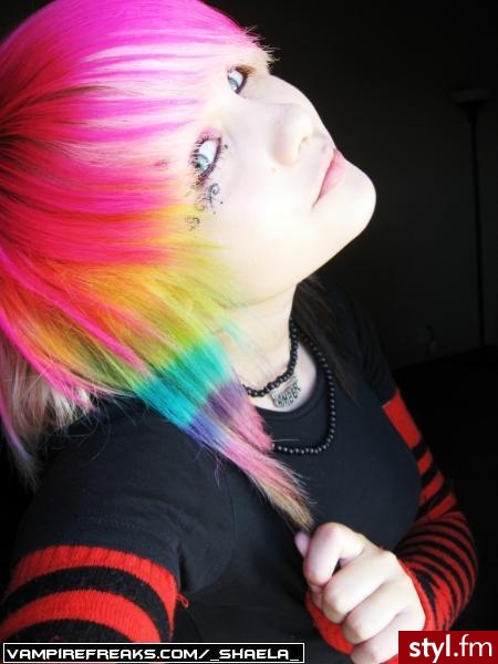 EMO Alternatywne Średnie Fryzury