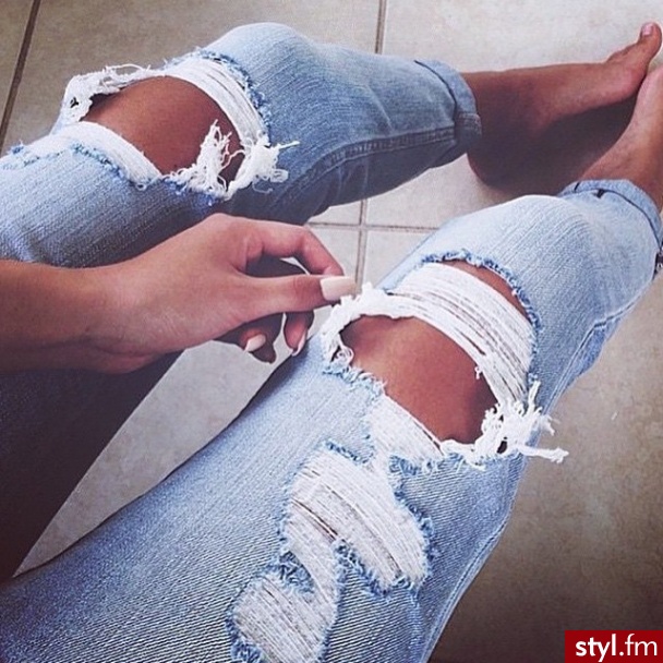 Jeansy Spodnie Moda