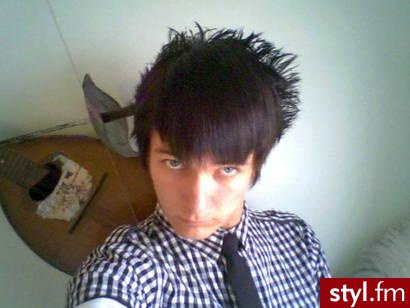 EMO Alternatywne Średnie Fryzury
