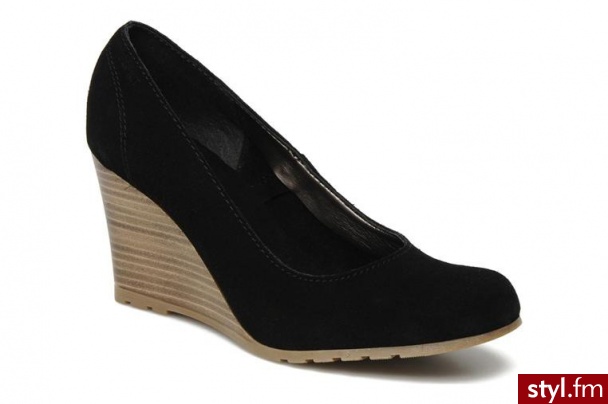 Esprit CZÓŁENKA ISIS WEDGE BY (Czarny) - Czółenka Buty Moda