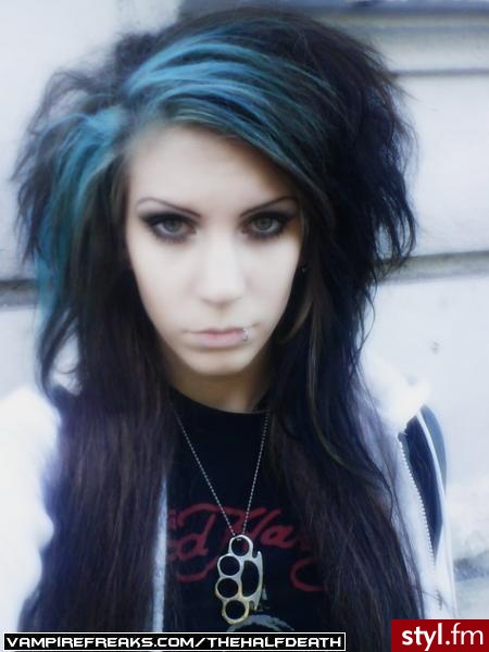 EMO Alternatywne Średnie Fryzury