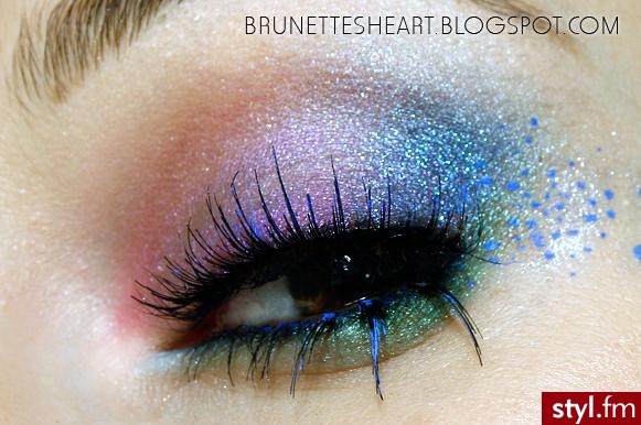 kolorowy makeup - Makijaże