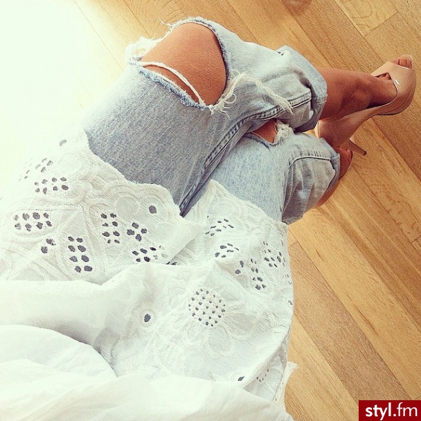 Jeansy Spodnie Moda