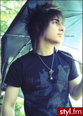 EMO Alternatywne Średnie Fryzury